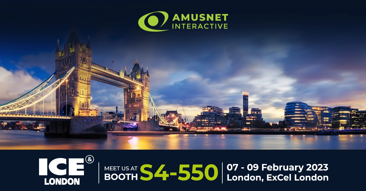Amusnet 2023 ICE London exhibition